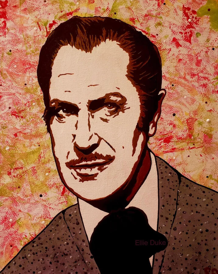 Vincent Price pop art portrait ellie duke art