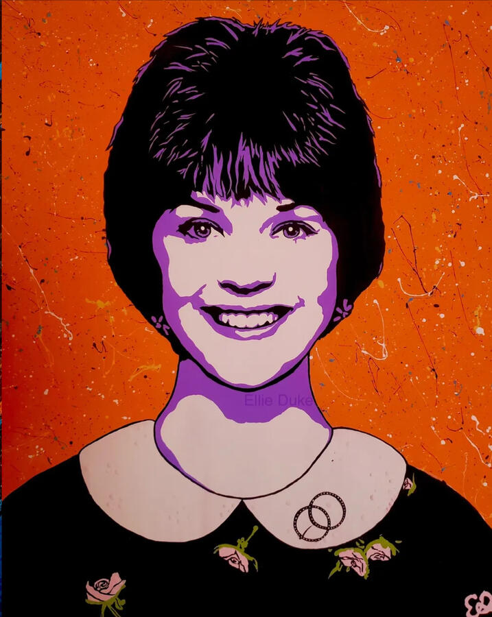 cindy williams laverne and shirley pop art portrait ellie duke art