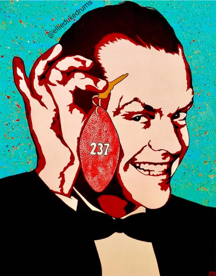 Jack Nicholson pop art portrait ellie duke art