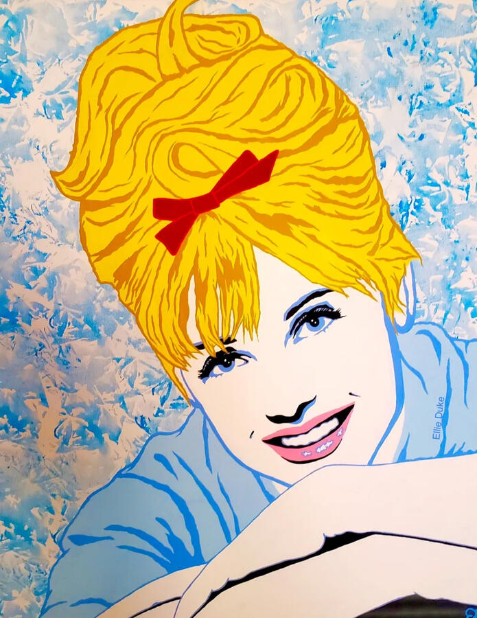 sue lyon pop art portrait ellie duke art