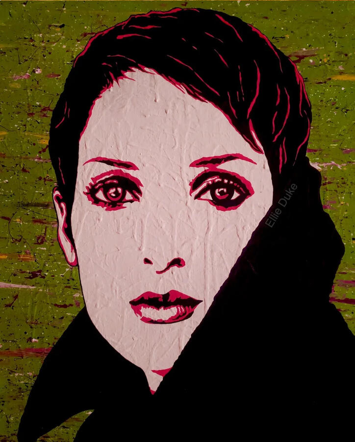 winona ryder pop art portrait ellie duke art