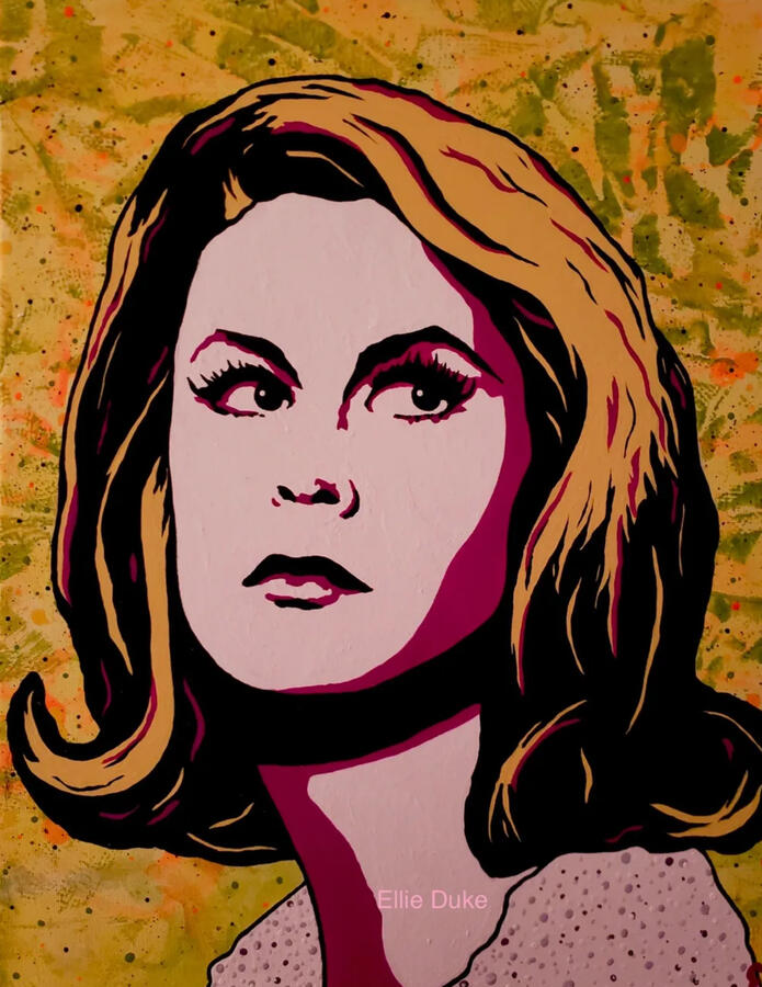 betwitched pop art portrait ellie duke art elizabeth montgomery