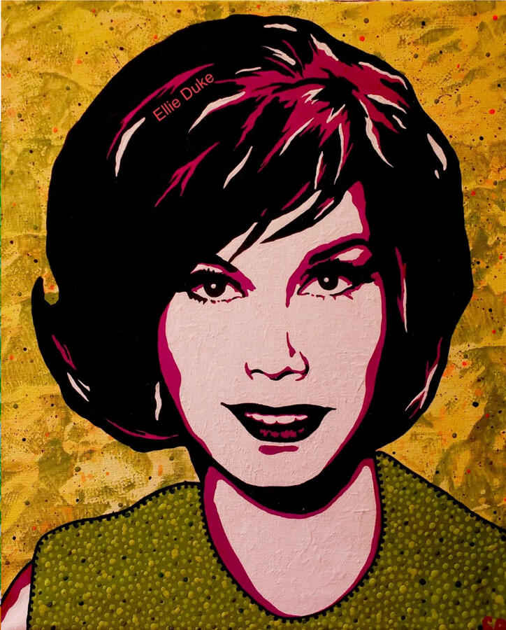 mary tyler moore pop art portrait ellie duke art