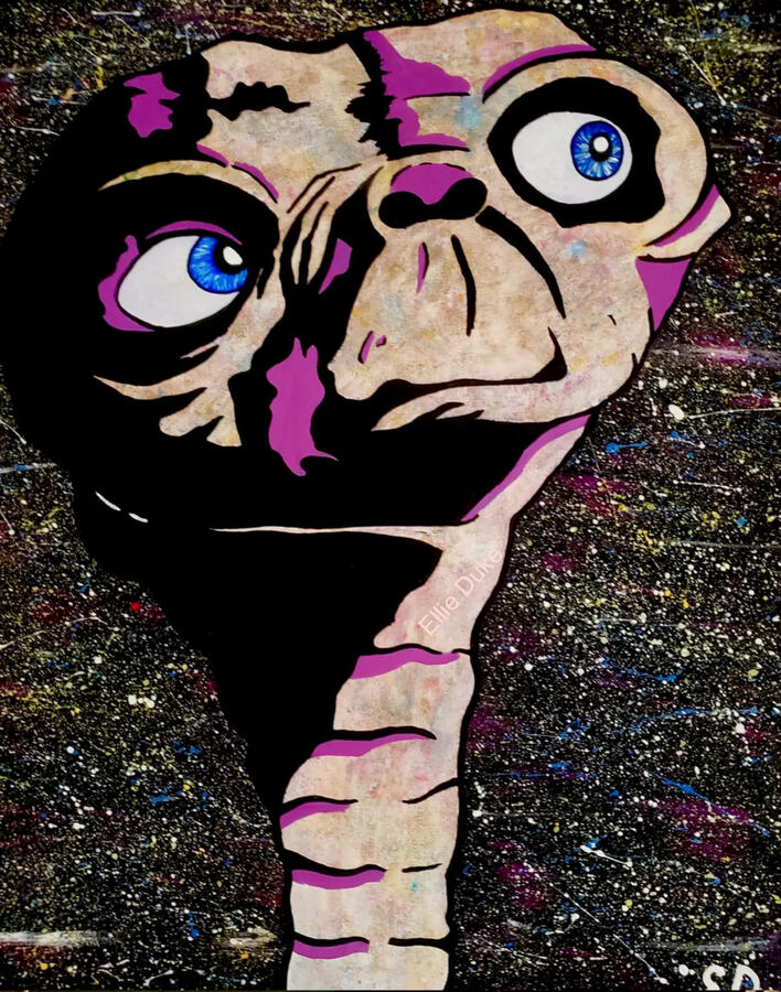E.T.: The Extra Terrestrial E.T.: The Extra Terrestrial ellie duke pop art portrait art