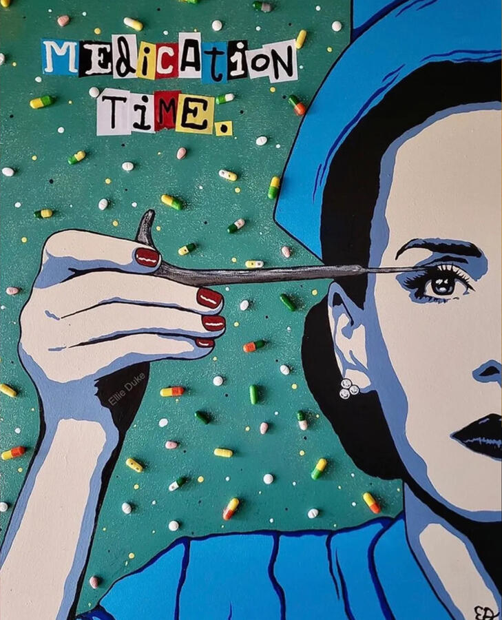 sarah paulson ellie duke pop art portrait art