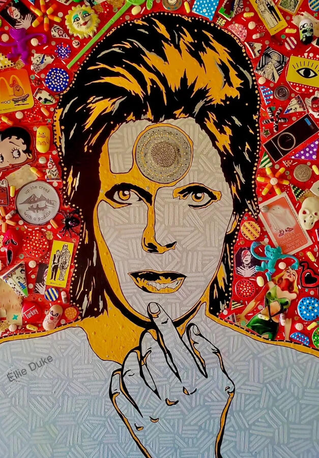 david bowie ellie duke pop art portrait art