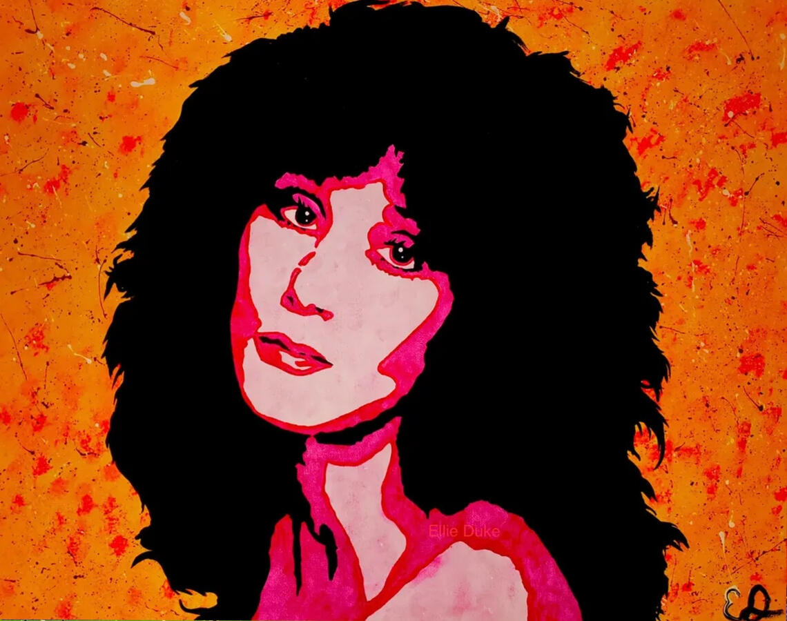 Cher cher pop art portrait ellie duke art