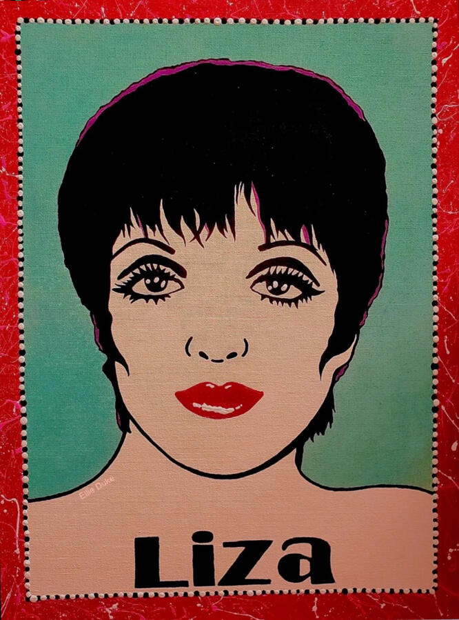 liza minnelli ellie duke pop art portrait art