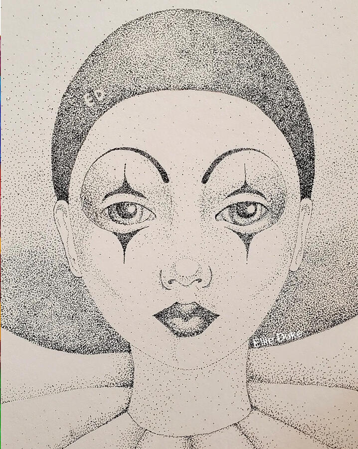 Stippling Clown