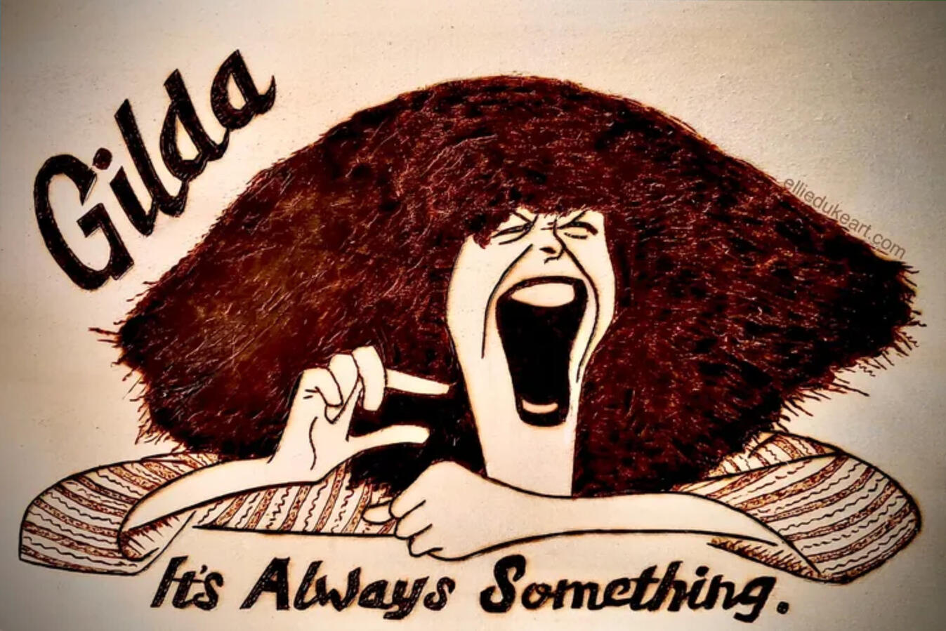 gilda radner cartoon art ellie duke art