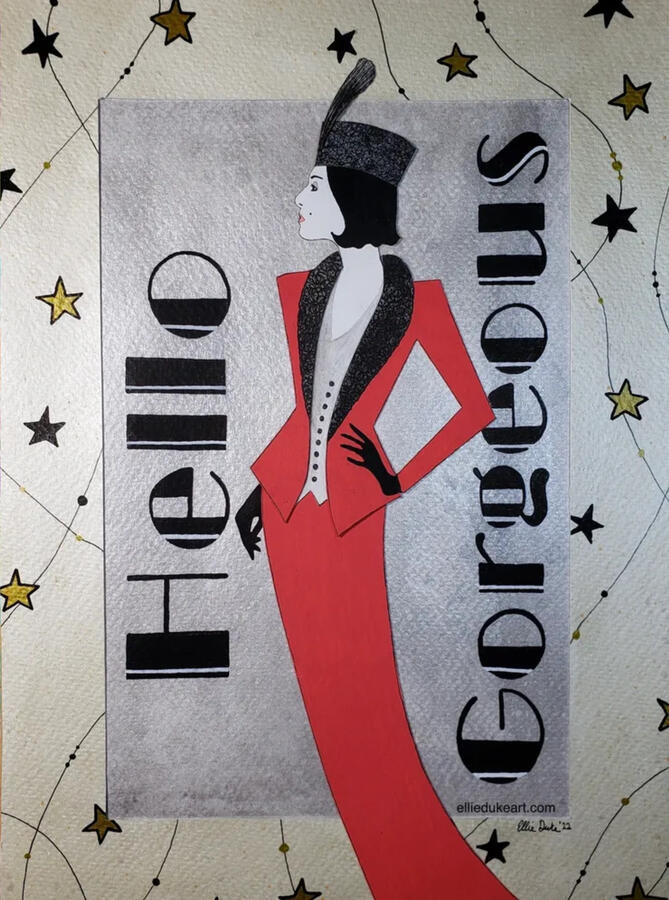 lea michele funny girl ellie duke art