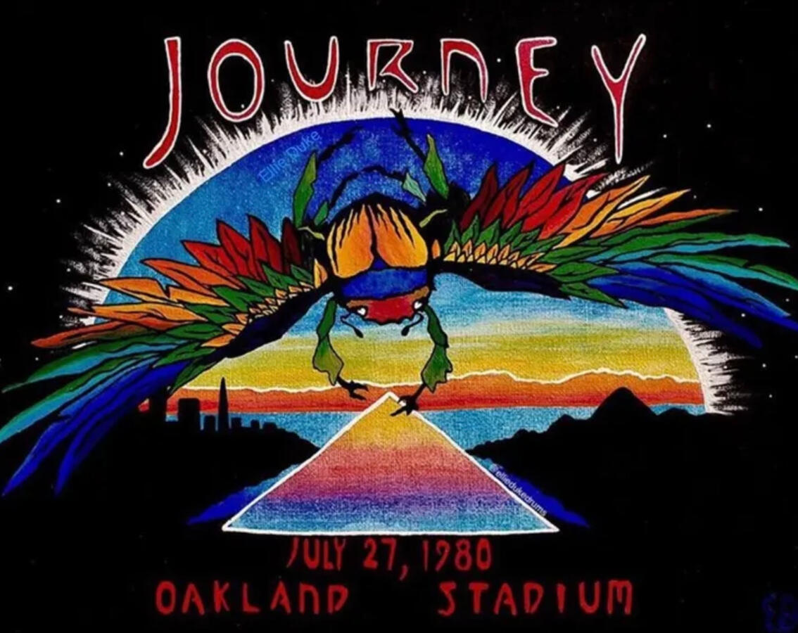 Journey journey band poster ellie duke art