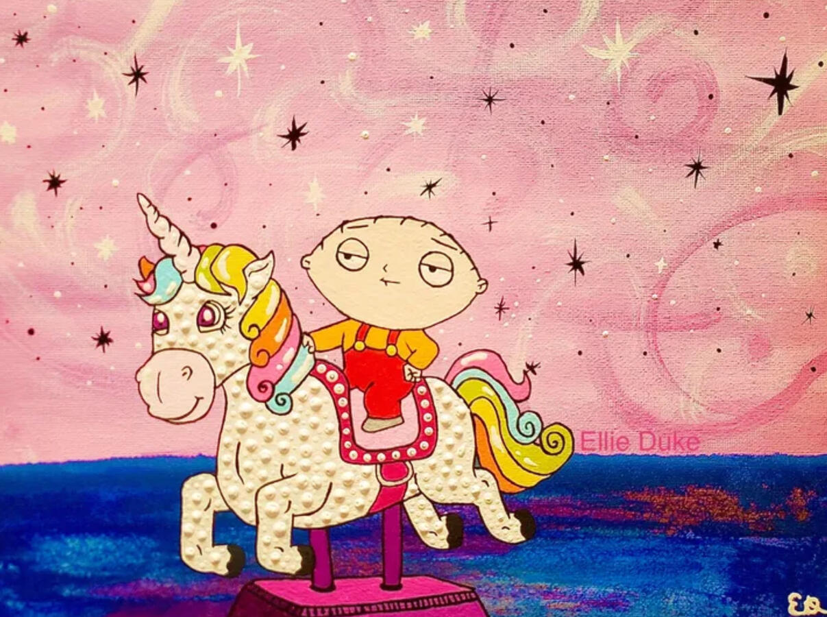 stewie griffin ellie duke unicrorn