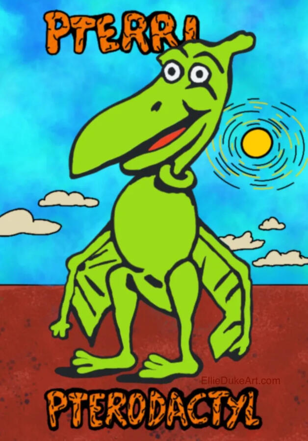 ellie duke pterri cartoon art