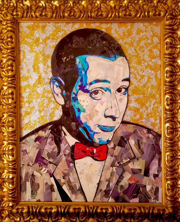 paul reubens pee wee herman portrait ellie duke pop art