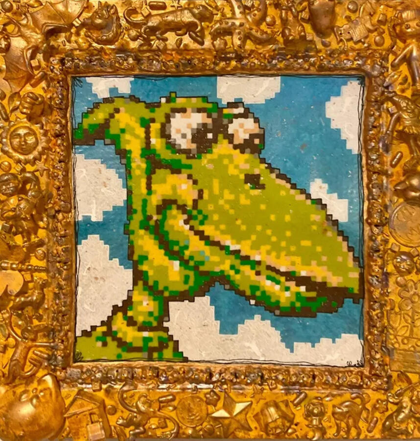 ellie duke mixed media pee wee pterri art