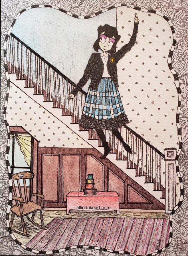 lydia deetz cartoon beetlejuice art ellie duke