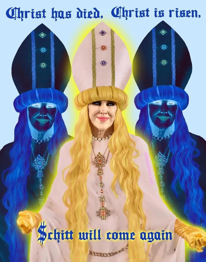 Papal Moira Rose schitts creek moira pop art ellie duke