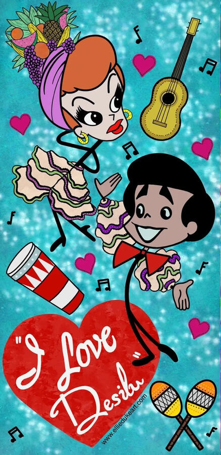 i love lucky fan art desi ellie duke