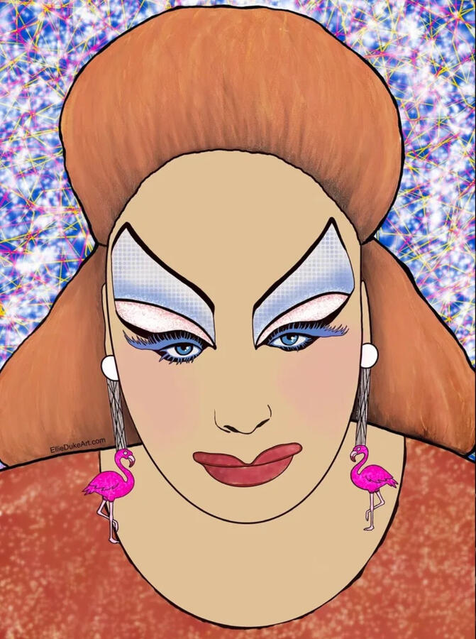 divine john waters drag queen art ellie duke